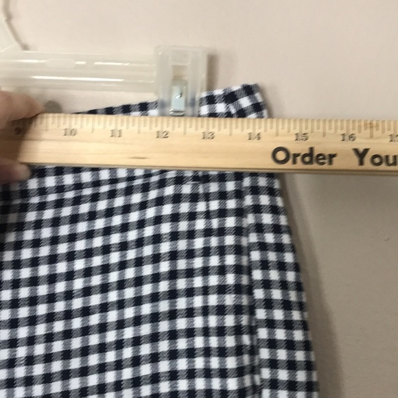 J. Crew Hayden plaid navy linen crop pants size 2 - Picture 7 of 14